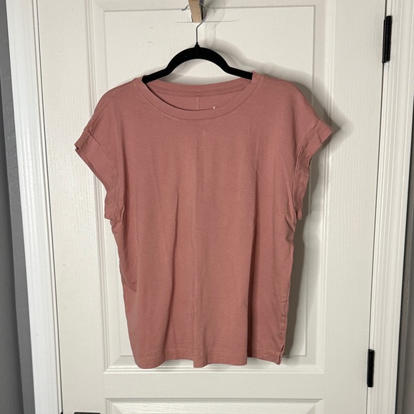 a new day Supima Cotton Women's Mauve Short Sleeve Tee NWOT - Picture 1 of 5